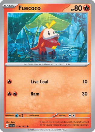 Fuecoco (23/182) - SV04 Paradox Rift Reverse Holofoil - Common