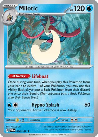 Milotic (36/182) - SV04 Paradox Rift Reverse Holofoil - Rare