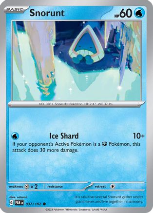 Snorunt - 037/182 37 - SV04 Paradox Rift