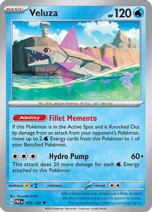 Veluza (54/182) - SV04 Paradox Rift Reverse Holofoil - Uncommon