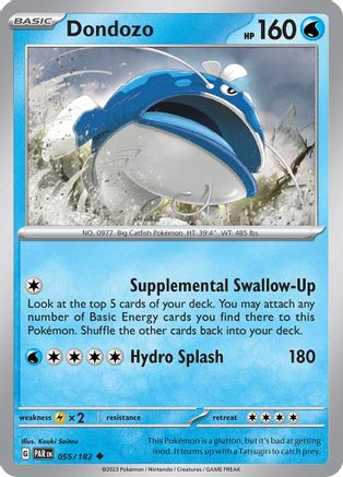 Dondozo - 055/182 - SV04 Paradox Rift Reverse Holofoil