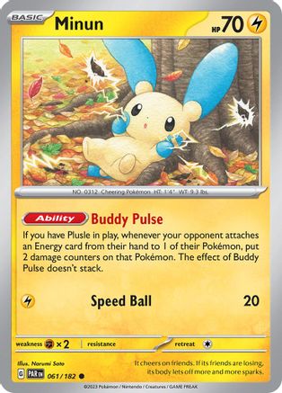 Minun (61/182) - SV04 Paradox Rift  - Common