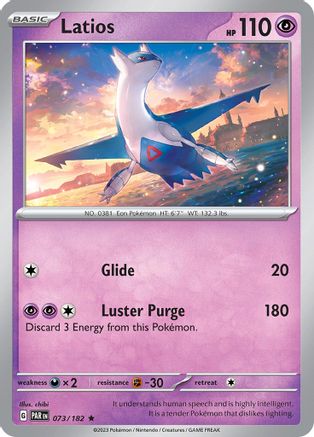 Latios (73/182) - SV04 Paradox Rift Holofoil - Rare