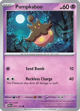 Pumpkaboo 77 - SV04 Paradox Rift Reverse Holofoil