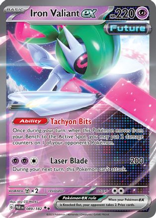 Iron Valiant ex (89/182) - SV04 Paradox Rift Holofoil - Double Rare