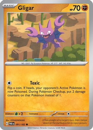 Gligar (91/182) - SV04 Paradox Rift  - Common