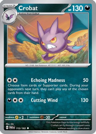 Crobat (112/182) - SV04 Paradox Rift  - Uncommon