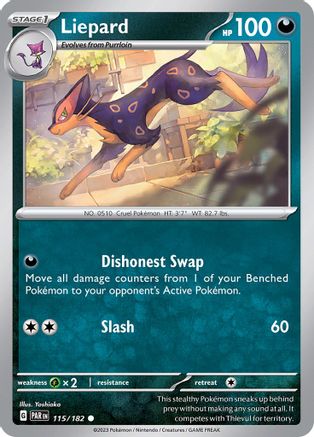 Liepard (115/182) - SV04 Paradox Rift  - Common