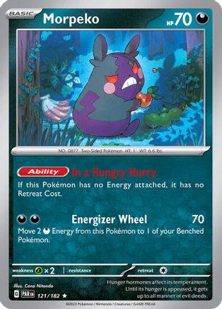 Morpeko (121/182) - SV04 Paradox Rift Holofoil - Rare