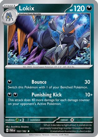 Lokix (122/182) - SV04 Paradox Rift Reverse Holofoil - Rare