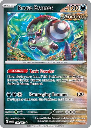Brute Bonnet (123/182) - SV04 Paradox Rift Holofoil - Rare