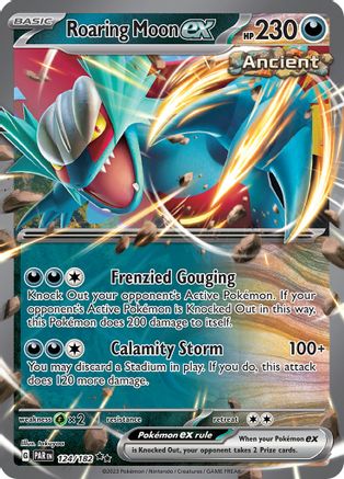 Roaring Moon ex (124/182) - SV04 Paradox Rift Holofoil - Double Rare