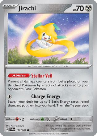 Jirachi (126/182) - SV04 Paradox Rift Reverse Holofoil - Common