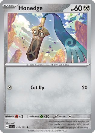 Honedge - 130/182 130 - SV04 Paradox Rift Reverse Holofoil