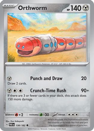 Orthworm (138/182) - SV04 Paradox Rift Reverse Holofoil - Uncommon