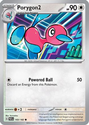 Porygon2 (143/182) - SV04 Paradox Rift Reverse Holofoil - Common