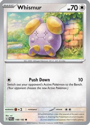 Whismur (148/182) - SV04 Paradox Rift Reverse Holofoil - Common