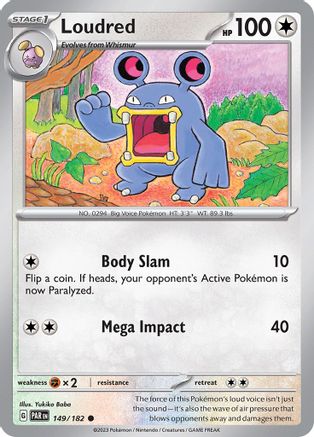 Loudred (149/182) - SV04 Paradox Rift Reverse Holofoil - Common