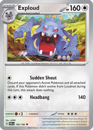 Exploud 150/182 - SV04 Paradox Rift Normal - Uncommon