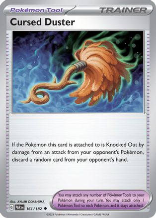 Cursed Duster (161/182) - SV04 Paradox Rift Reverse Holofoil - Uncommon