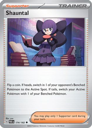 Shauntal (174/182) - SV04 Paradox Rift Reverse Holofoil - Uncommon