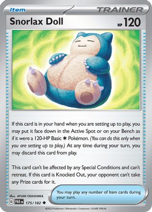 Snorlax Doll 175 - SV04 Paradox Rift Reverse Holofoil