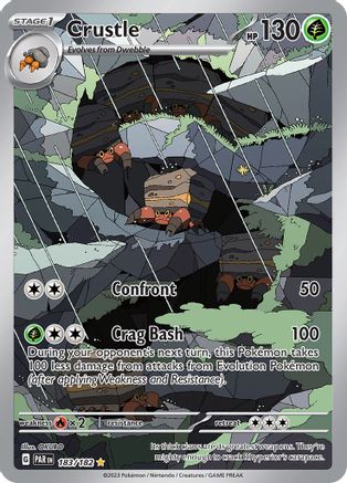 Crustle (183/182) - SV04 Paradox Rift Holofoil - Illustration Rare
