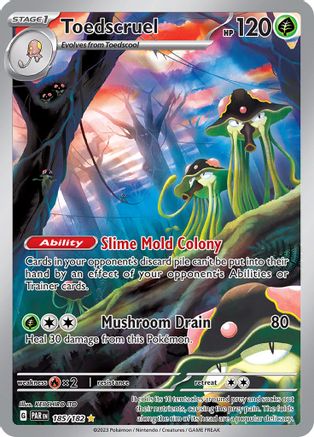 Toedscruel (185/182) - SV04 Paradox Rift Holofoil - Illustration Rare