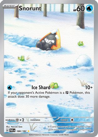 Snorunt - 188/182 188 - SV04 Paradox Rift Holofoil