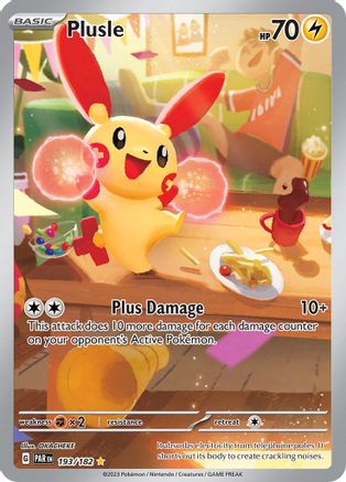 Plusle - 193/182 193 - SV04 Paradox Rift Holofoil