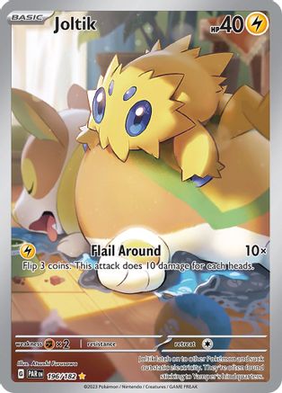 Joltik (196/182) - SV04 Paradox Rift Holofoil - Illustration Rare