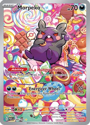 Morpeko (206/182) - SV04 Paradox Rift Holofoil - Illustration Rare