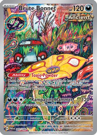 Brute Bonnet (207/182) - SV04 Paradox Rift Holofoil - Illustration Rare