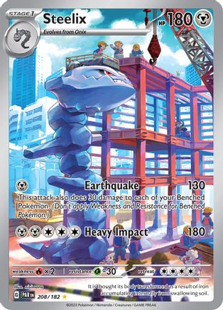 Steelix (208/182) - SV04 Paradox Rift Holofoil - Illustration Rare