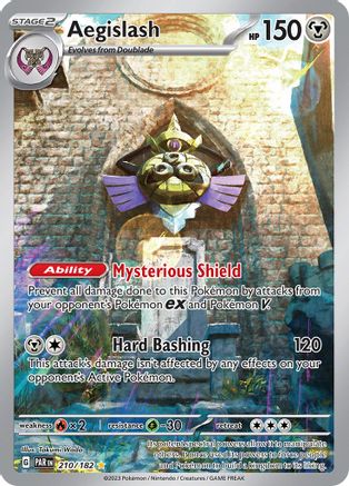 Aegislash (210/182) - SV04 Paradox Rift Holofoil - Illustration Rare