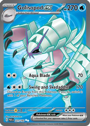Golisopod ex (221/182) - SV04 Paradox Rift Holofoil - Ultra Rare