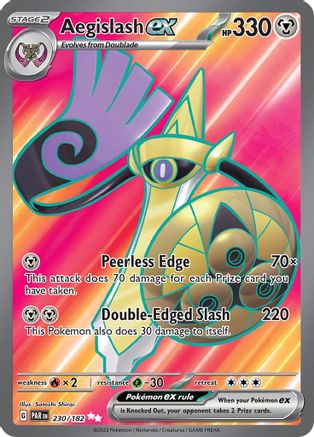 Aegislash ex (230/182) - SV04 Paradox Rift Holofoil - Ultra Rare
