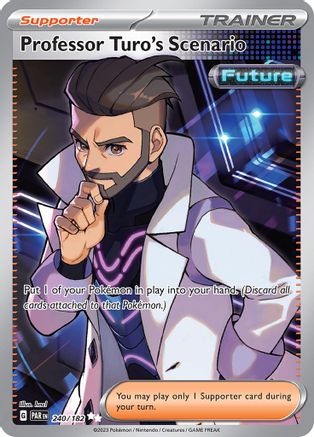 Professor Turo's Scenario (240/182) - SV04 Paradox Rift Holofoil - Ultra Rare