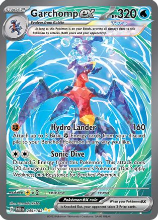 Garchomp ex (245/182) - SV04 Paradox Rift Holofoil - Special Illustration Rare