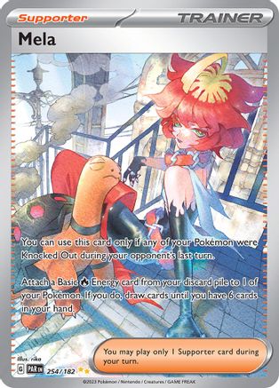 Mela (254/182) - SV04 Paradox Rift Holofoil - Special Illustration Rare