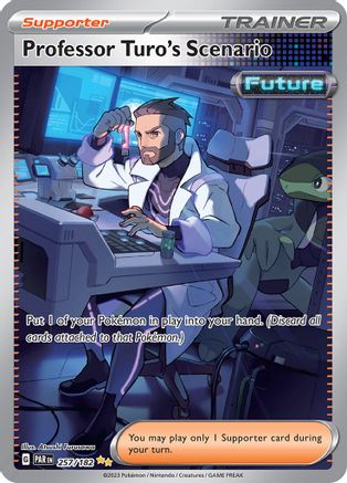 Professor Turo's Scenario (257/182) - SV04 Paradox Rift Holofoil - Special Illustration Rare