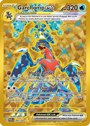Garchomp ex (260/182) - SV04 Paradox Rift Holofoil - Hyper Rare