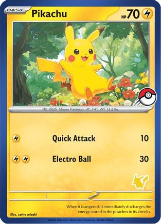 Pikachu (Blue Border) - My First Battle