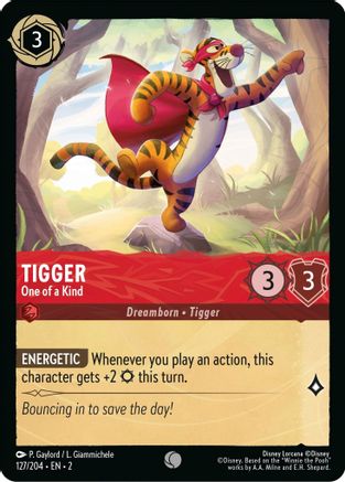 (127/204)  Tigger - One of a Kind - Rise of the Floodborn  Cold Foil