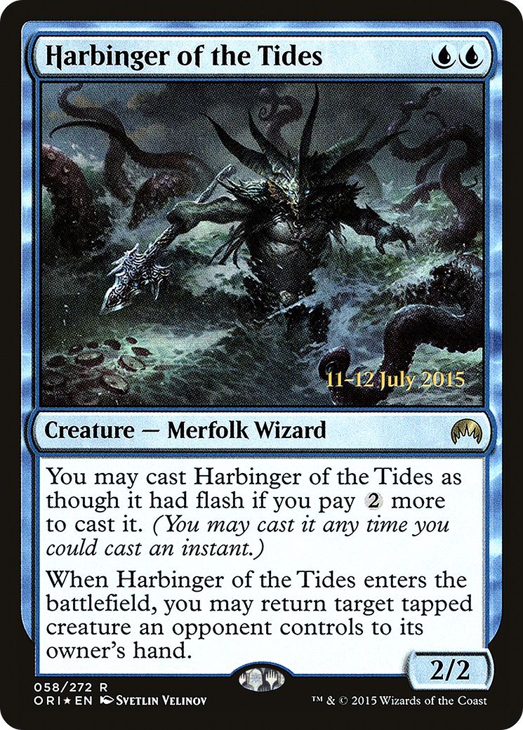 Harbinger of the Tides (PRE-58S) - Magic Origins Promos (Prerelease) Foil