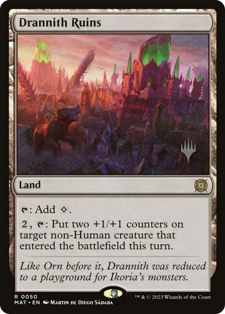 Drannith Ruins (PPLCI-050) - March of the Machine: The Aftermath Promos (Promo Pack) Foil