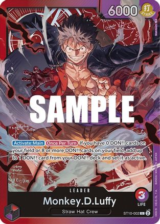 Monkey.D.Luffy (002) (ST10-002) - Ultra Deck: The Three Captains Foil