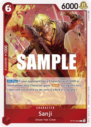 (ST10-004) Sanji - Ultra Deck: The Three Captains Foil