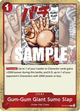 (ST10-015) Gum-Gum Giant Sumo Slap - Ultra Deck: The Three Captains Foil