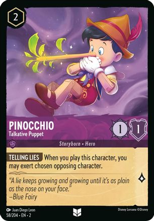 (058/204)  Pinocchio - Talkative Puppet - Rise of the Floodborn  Normal